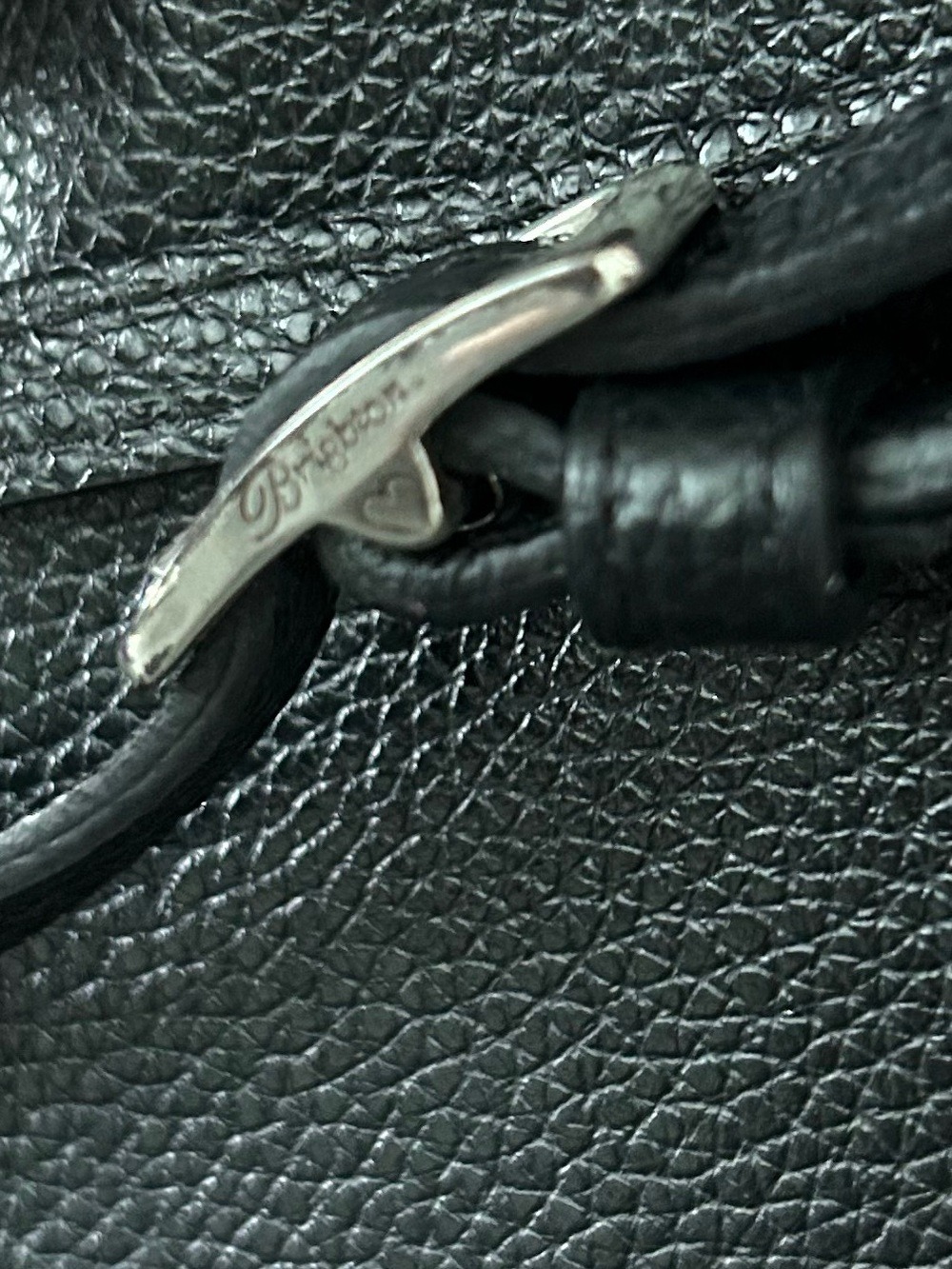 Brighton Brown Croc Embossed Leather Crossbody Bag - Picture 6 of 7
